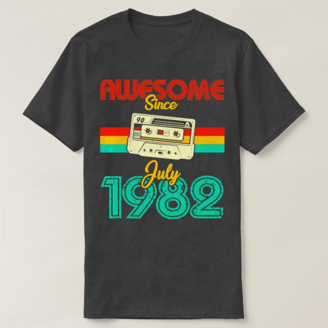 Phantastisch seit Juli 1982 T-Shirt (Design vorne)