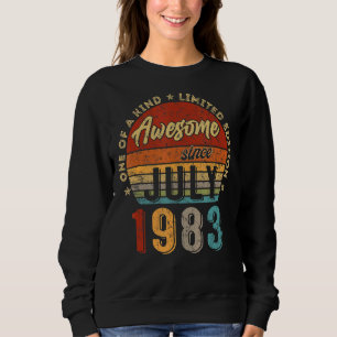 Phantastisch seit Juli 1983 Vintag 39. Geburtstag Sweatshirt