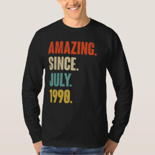 Phantastisch seit Juli 1990 32 Jahre altes Geschen T-Shirt
