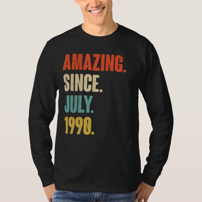 Phantastisch seit Juli 1990 32 Jahre altes Geschen T-Shirt (Vorderseite)