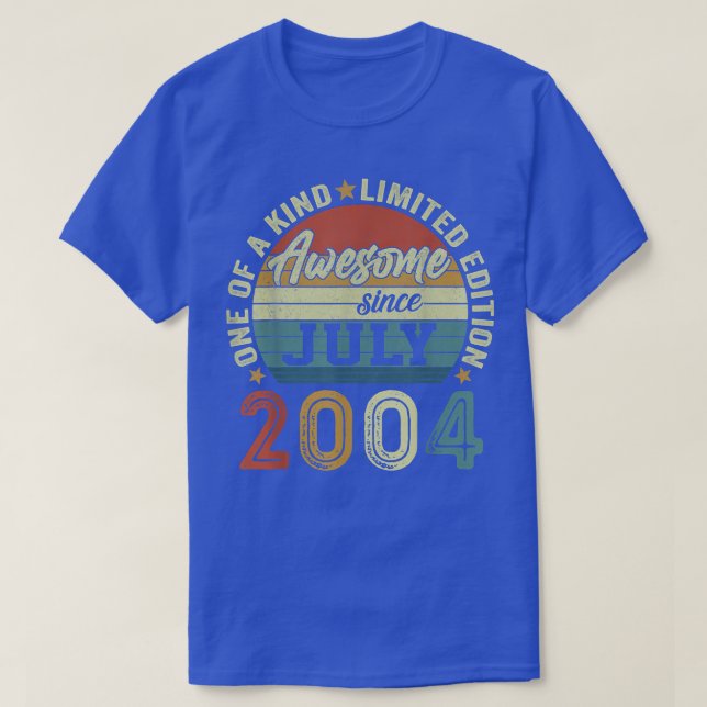 Phantastisch seit Juli 2004 18 Jahre alt 18. Gebur T-Shirt (Design vorne)
