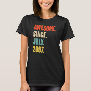 Phantastisch seit Juli 2007 15 Jahre alt 15 Jahre T-Shirt