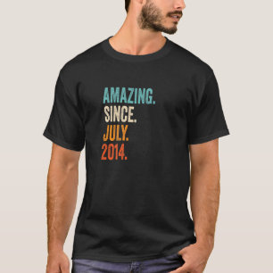Phantastisch seit Juli 2014 8. Geburtstag T-Shirt