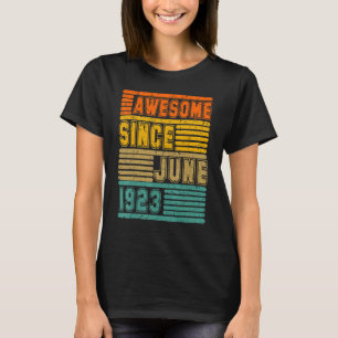 Phantastisch seit Juni 1923 Vintag 99. Männer und T-Shirt