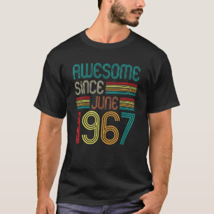 Phantastisch seit Juni 1967 Vintag 55 Jahre alt 55 T-Shirt