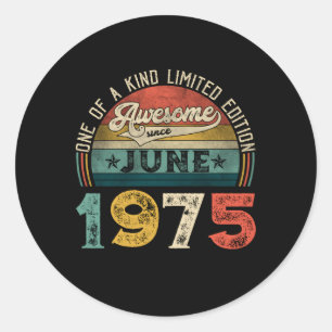 Phantastisch seit Juni 1975 48. Runder Aufkleber