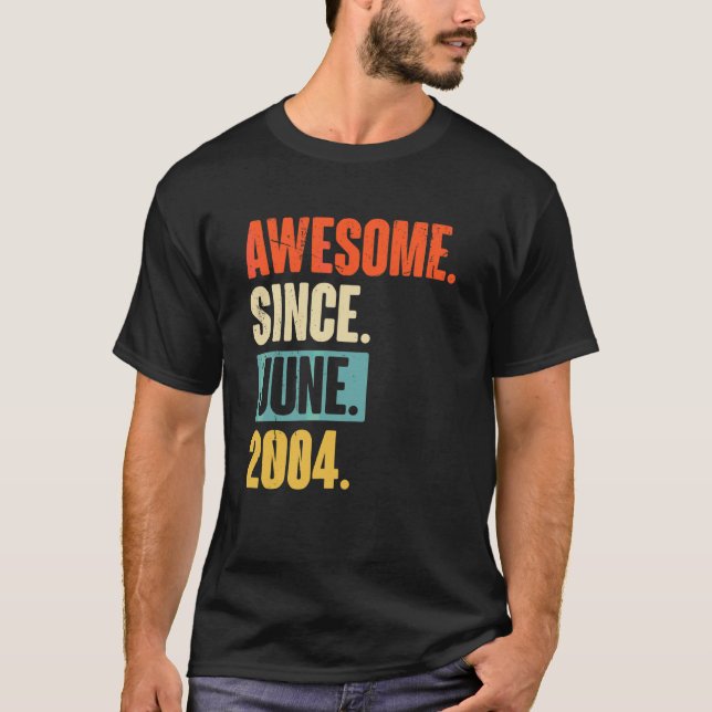 Phantastisch seit Juni 2004 18 Jahre alt 18. Gebur T-Shirt (Vorderseite)