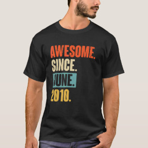 Phantastisch seit Juni 2010 12 Jahre alt 12. Gebur T-Shirt