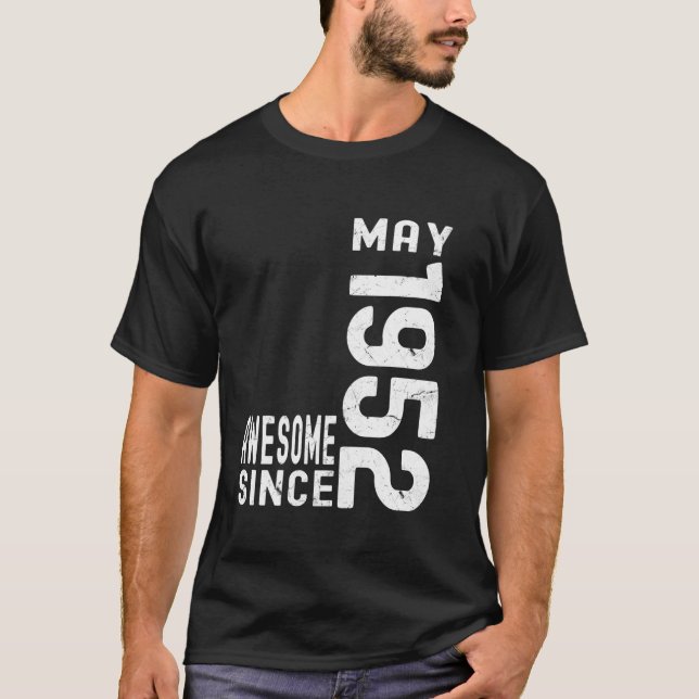 Phantastisch seit Mai 1952, Geboren 1952 Geburtsta T-Shirt (Vorderseite)