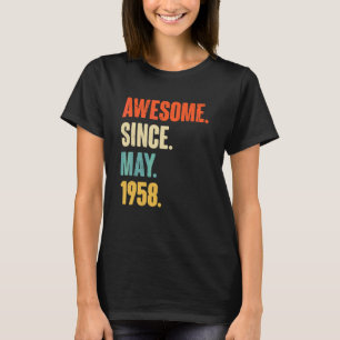 Phantastisch seit Mai 1958 64 Jahre Altes Geschenk T-Shirt
