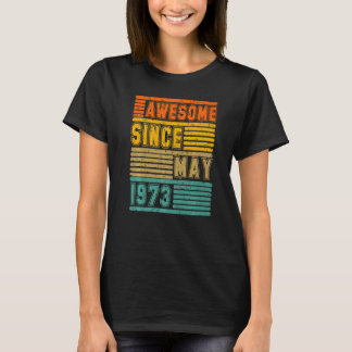 Phantastisch seit Mai 1973 Vintag 49. Männer und F T-Shirt