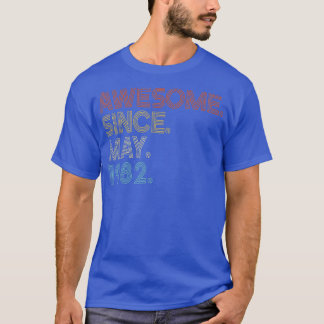 Phantastisch seit Mai 1982 Vintag 40. Geburtstag T-Shirt