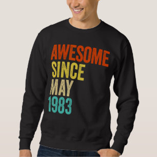 Phantastisch seit Mai 1983 Vintag 39. Männer und F Sweatshirt