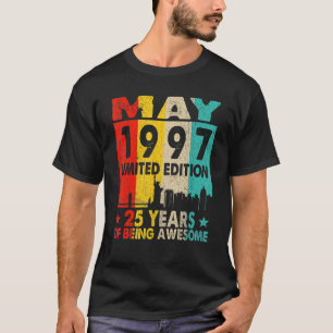 Phantastisch Seit Mai 1997 25. Geburtstag Vintag R T-Shirt