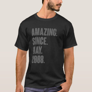 Phantastisch seit Mai 2008 14 Jahre alt 14. Geburt T-Shirt