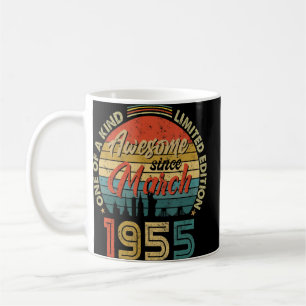 Phantastisch Seit März 1955 Vintag 67. Geburtstag Kaffeetasse