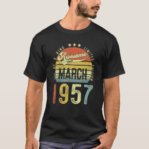 Phantastisch seit März 1957 Vintag 65. T-Shirt