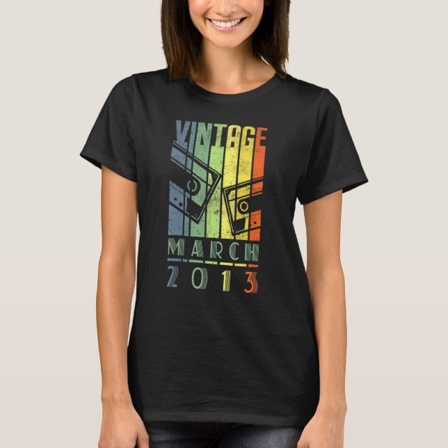 Phantastisch seit März 2013 9 Jahre alt 9. Geburts T-Shirt (Vorderseite)