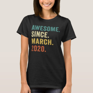Phantastisch seit März 2020 3 Jahre alt 3. Geburts T-Shirt