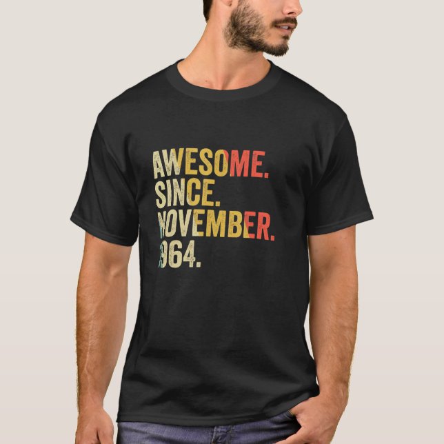 Phantastisch seit November 1964 58 Jahre alte Gesc T-Shirt (Vorderseite)