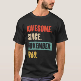 Phantastisch seit November 1969 Funny 54. Geburtst T-Shirt