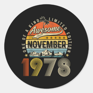 phantastisch seit November 1978 45 Runder Aufkleber
