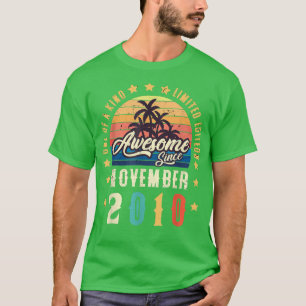 Phantastisch Seit November 2010 Vintag 12. Geburts T-Shirt
