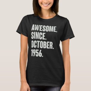 Phantastisch seit Oktober 1956 66 Jahre alt 66 Jah T-Shirt