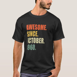 Phantastisch seit Oktober 1960 62 Jahre T-Shirt