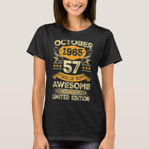 Phantastisch seit Oktober 1965 57 Jahre alt 57. Ge T-Shirt