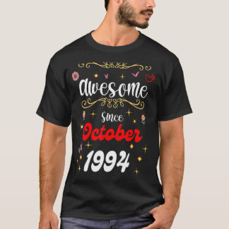Phantastisch Seit Oktober 1994 Geburtstag Blume & T-Shirt