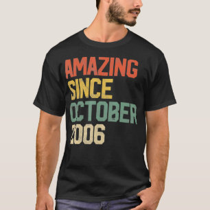 Phantastisch Seit Oktober 2006 14. Geburtstagsgesc T-Shirt