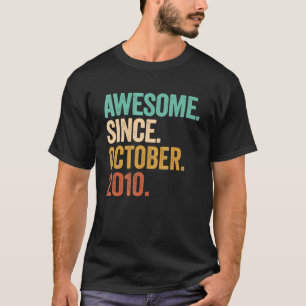 Phantastisch seit Oktober 2010 12 Jahre alt 12 Jah T-Shirt