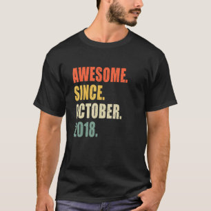 Phantastisch seit Oktober 2018 4 Jahre alt Geburts T-Shirt