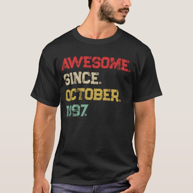 Phantastisch seit Personalisierter Anwendung Gebur T-Shirt (Vorderseite)