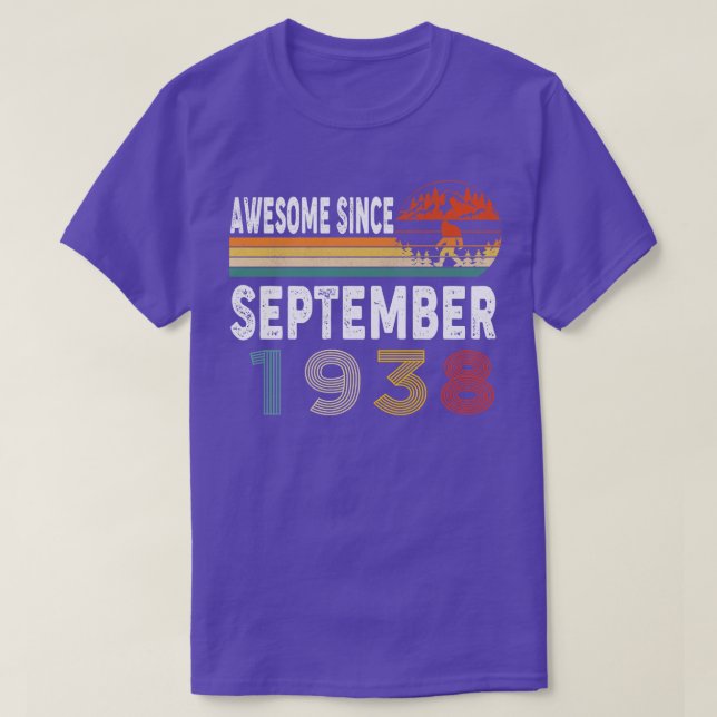Phantastisch seit September 1938 T-Shirt (Design vorne)