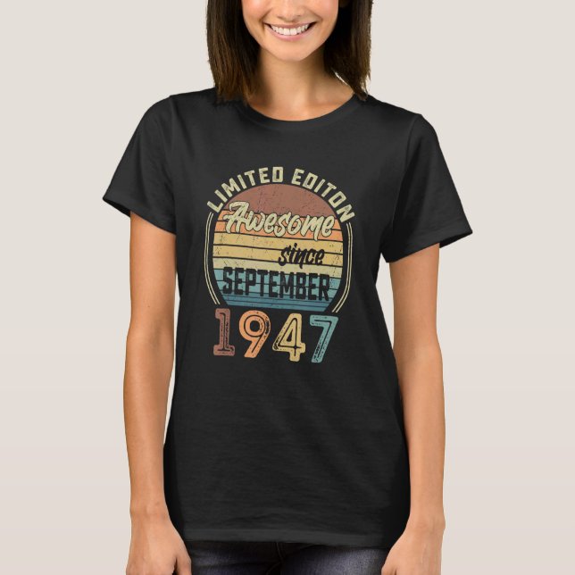phantastisch seit September 1947 75. T-Shirt (Vorderseite)