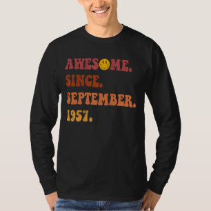 Phantastisch seit September 1957 Retro Groovy 65 J T-Shirt