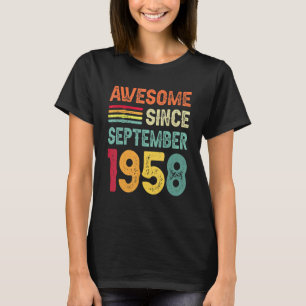 Phantastisch Seit September 1958 64. Geburtstag 64 T-Shirt