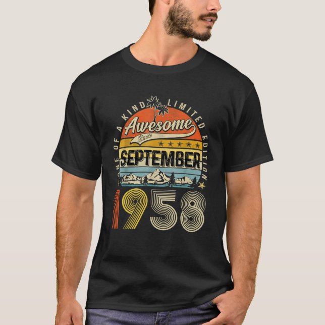 Phantastisch seit September 1958 65 Jahre alt T-Shirt (Vorderseite)