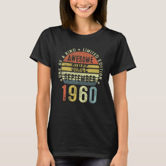 Phantastisch seit September 1960 62 Jahre alt 62.  T-Shirt