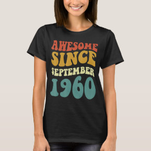 Phantastisch seit September 1960 Retro Groovy 62 J T-Shirt