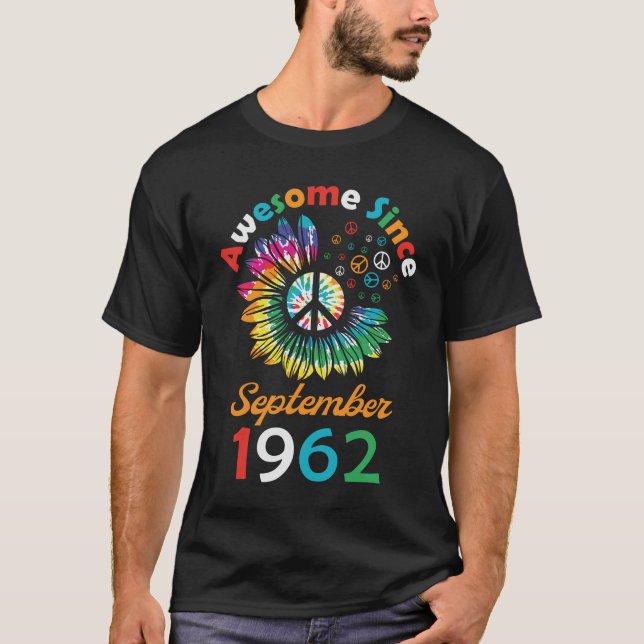 Phantastisch Seit September 1962 Funny Birthday Sp T-Shirt (Vorderseite)
