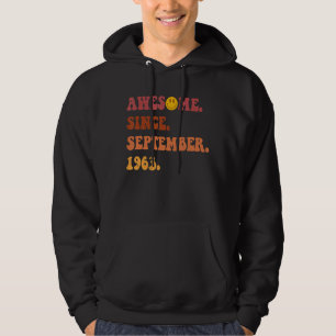 Phantastisch seit September 1963 Retro Groovy 59 J Hoodie