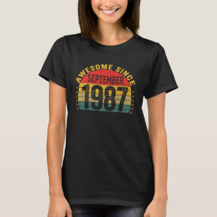Phantastisch Seit September 1987 36. Geburtstagsfr T-Shirt