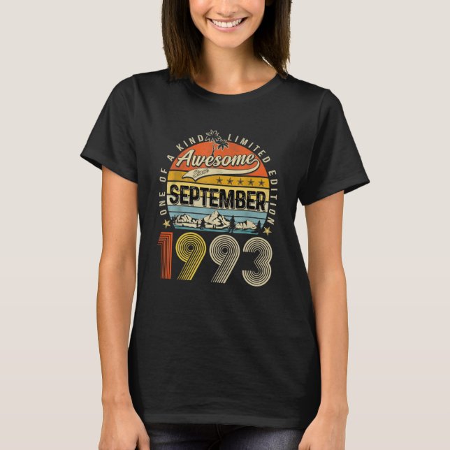 Phantastisch seit September 1993 30 Jahre alt T-Shirt (Vorderseite)