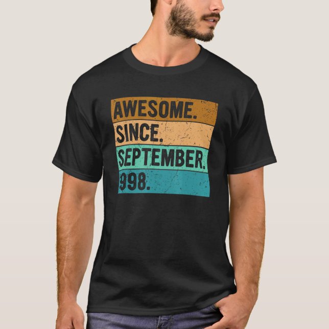 Phantastisch seit September 1998 24 Jahre alt 24 J T-Shirt (Vorderseite)