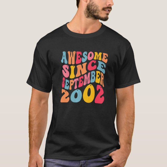 Phantastisch Seit September 2002 20 Jahre Retro 20 T-Shirt (Vorderseite)