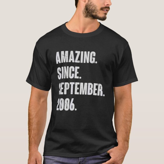 Phantastisch Seit September 2006 16 Jahre alt 16 J T-Shirt (Vorderseite)