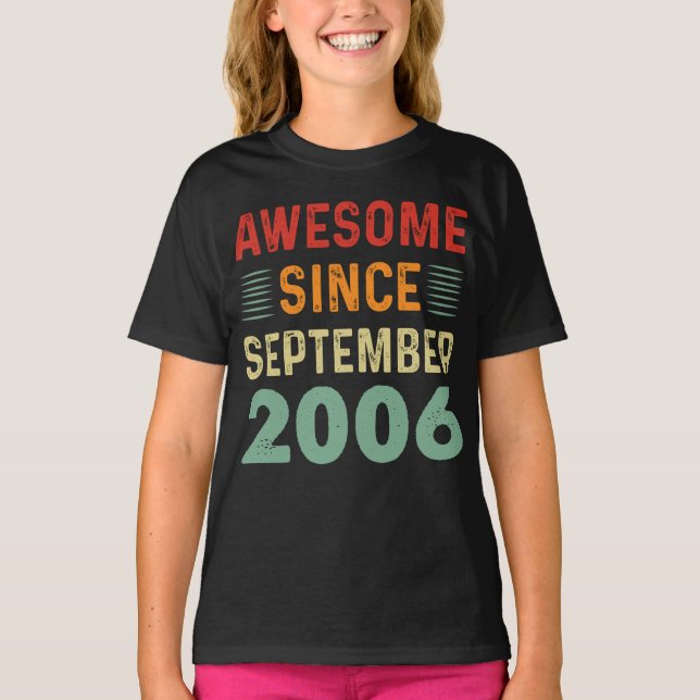 Phantastisch Seit September 2006 Vintag T-Shirt (Vorderseite)